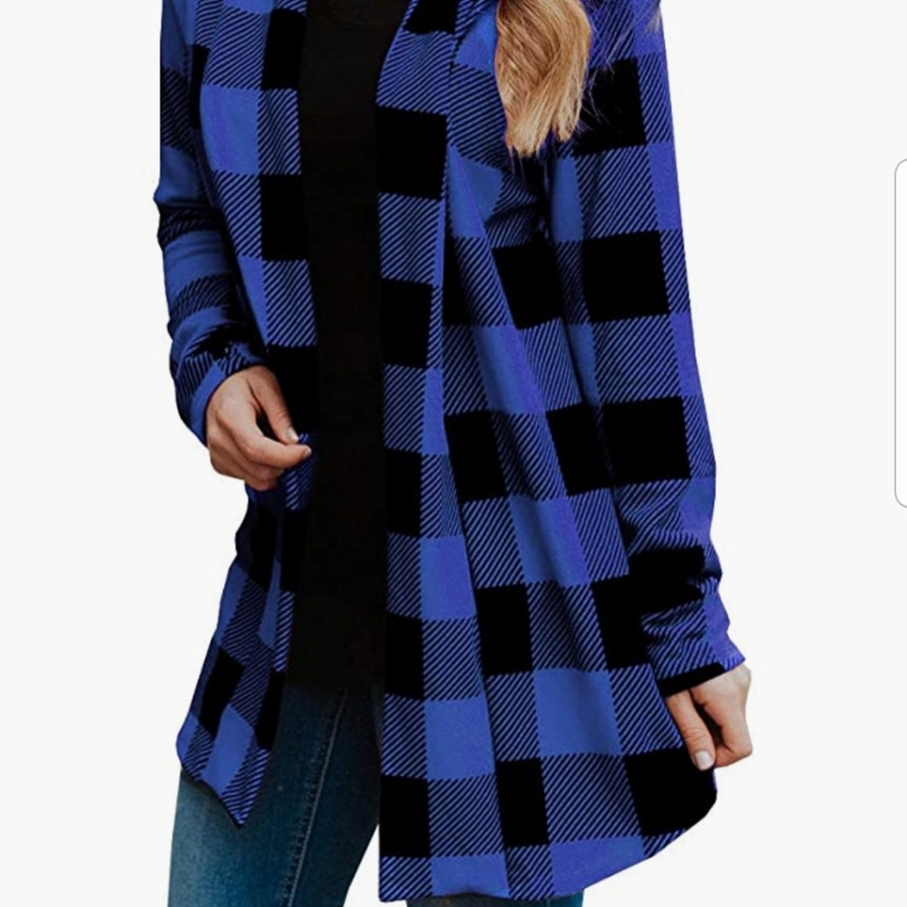 Buffalo plaid cardigan